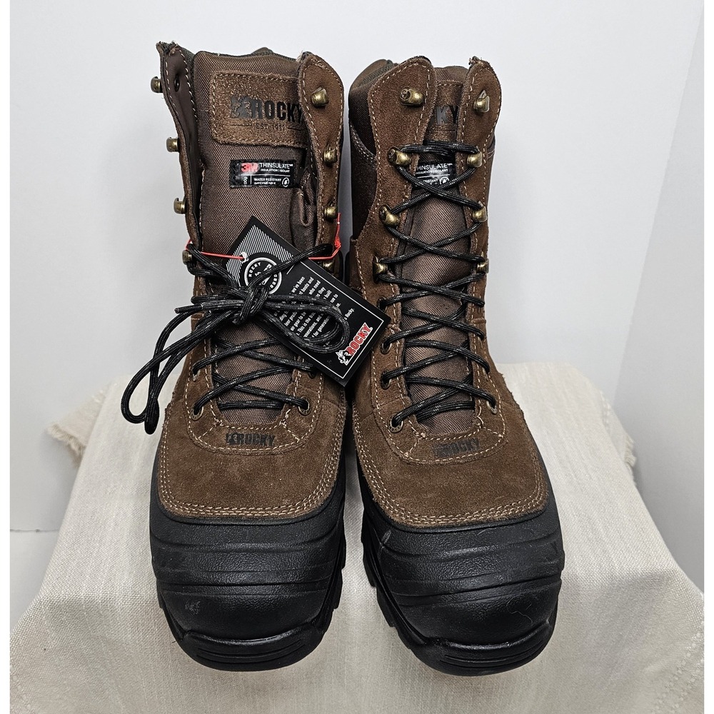 Rocky Men's Hunting VP Lace Up Brown Boots 8W